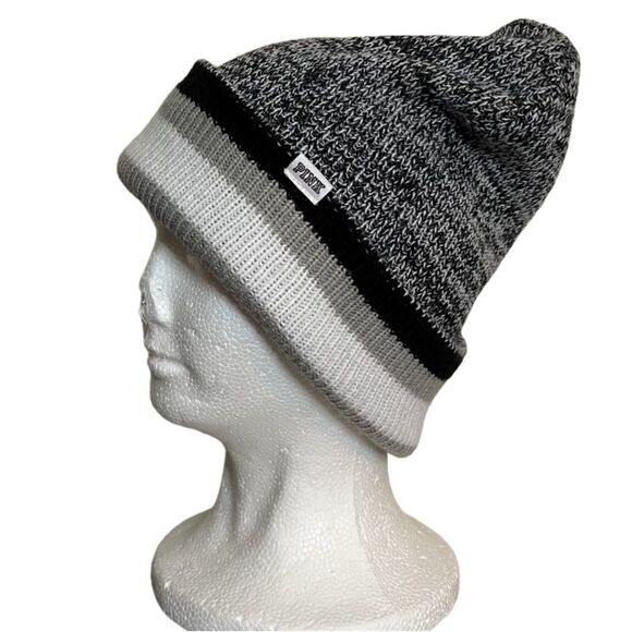 PINK gray and black beanie EUC - Picture 1 of 11